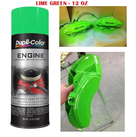 Lime Green Coating Spray Can Brake Caliper Engine Custom Ceramic Paint High Temp